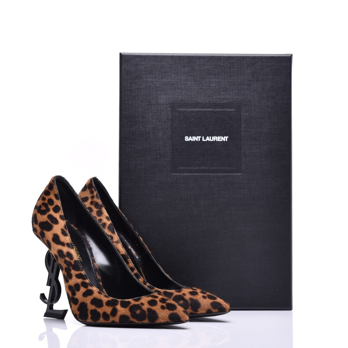 Calf Hair Leopard Print Opyum 110 Pumps 36 Brown