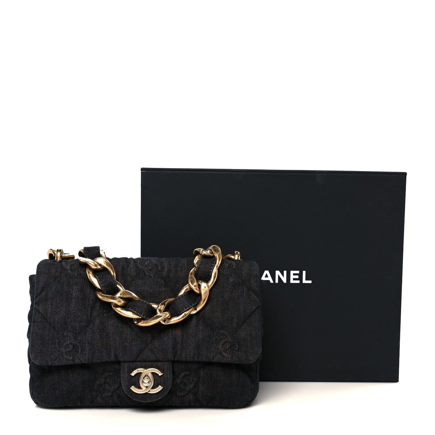 Chanel Denim Quilted Medium Funky Town Flap Black 12 of 12
