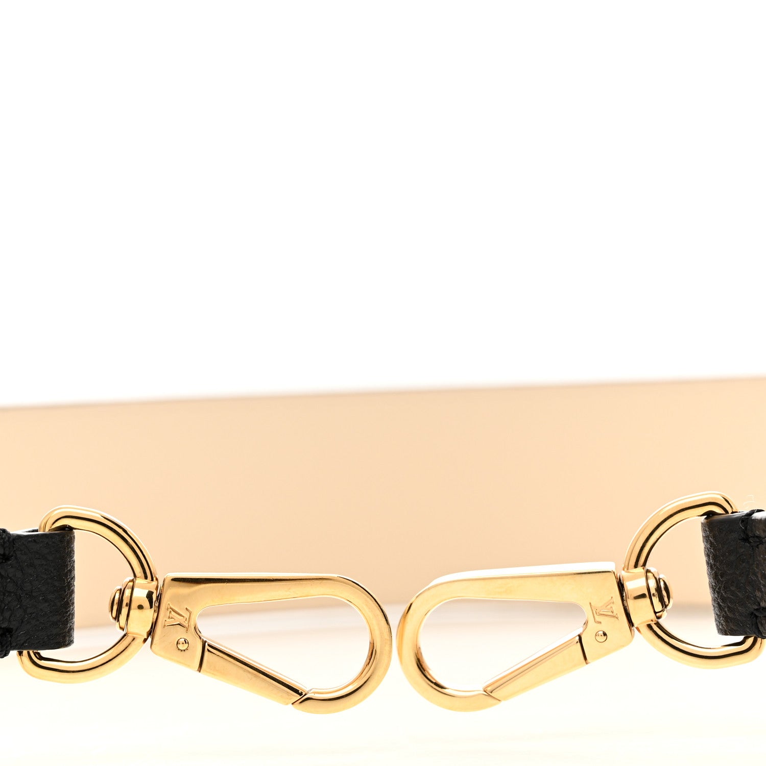 Louis Vuitton Empreinte Monogram Bandouliere Shoulder Strap Black Beige 5 of 5