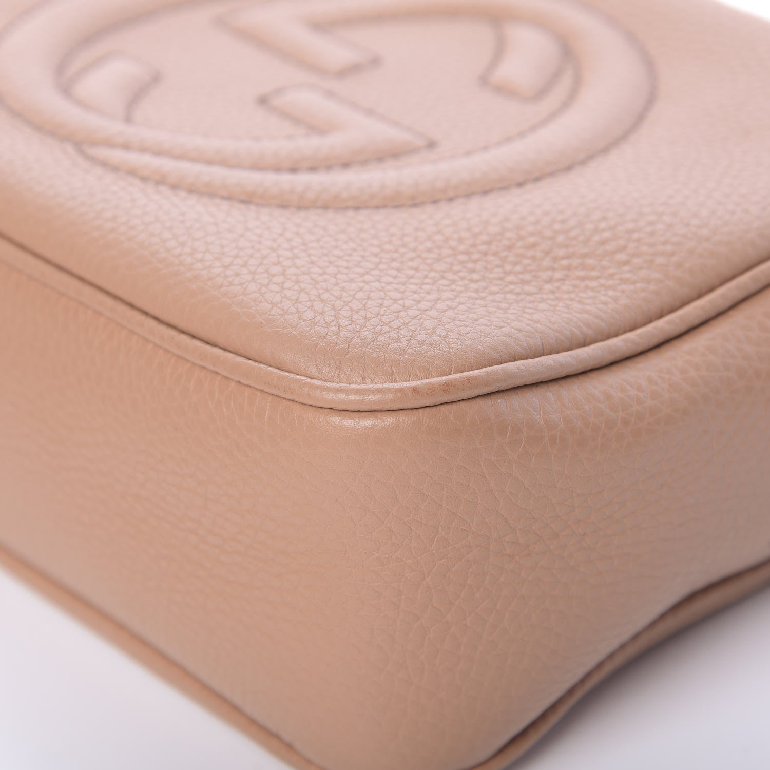 Gucci Pebbled Calfskin Small Soho Disco Bag Camelia 10 of 12