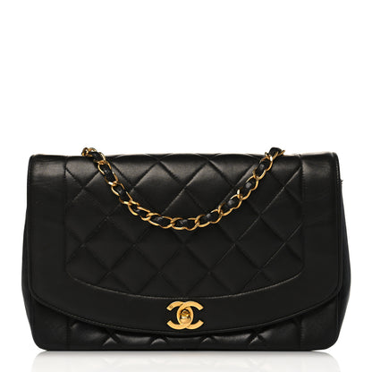 Chanel Lambskin Quilted Medium Single Flap Black 1 of 11