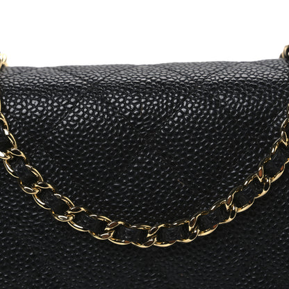 Chanel Caviar Quilted Wallet on Chain WOC Black 9 of 12