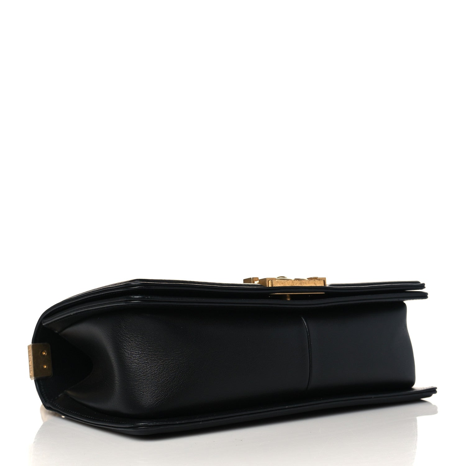 Chanel Calfskin Medium Boy Logo Top Handle Flap Black 4 of 10