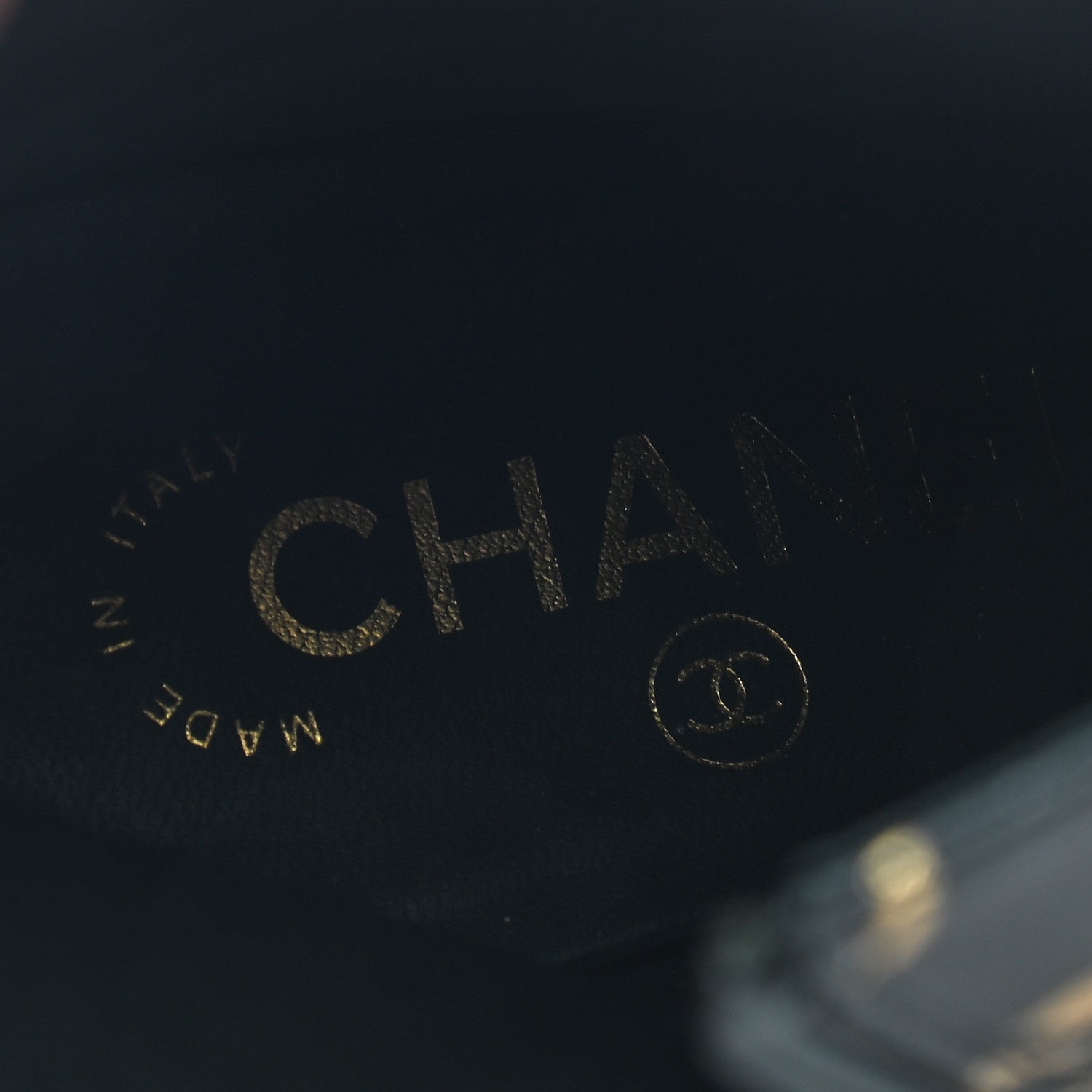 Chanel Calfskin Graffiti Short Boots 39 Black Gold 8 of 9