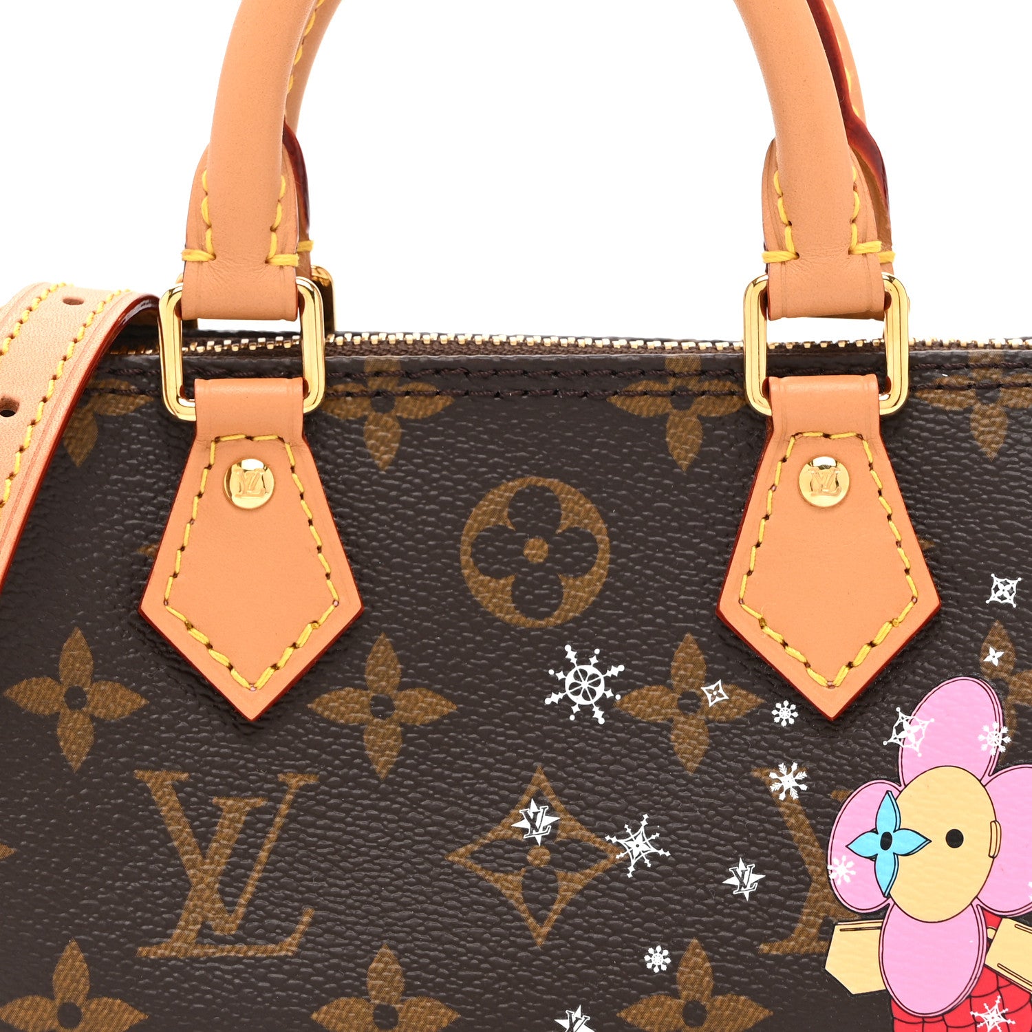 Louis Vuitton Monogram Vivienne Ice Skating Nano Speedy Bandouliere Pink 8 of 10