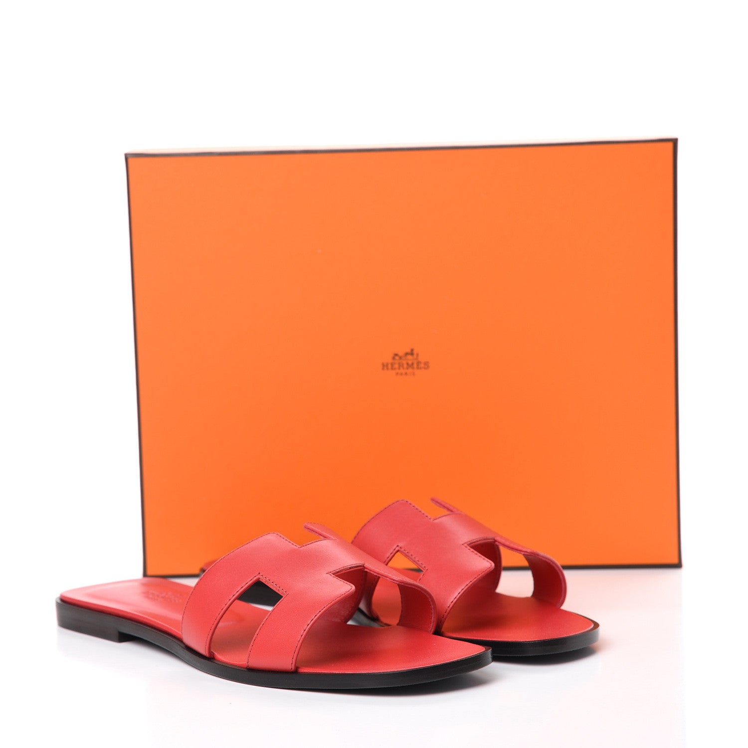 Hermes Calfskin Oran Sandals 40 Rose Cotinga 10 of 10