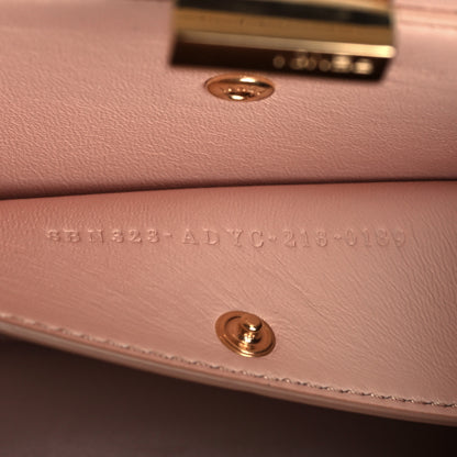 Fendi Vitello King Luxor Shiny Nappa Medium Peekaboo I SEE U East West Satchel White Light Rose 7 of 10