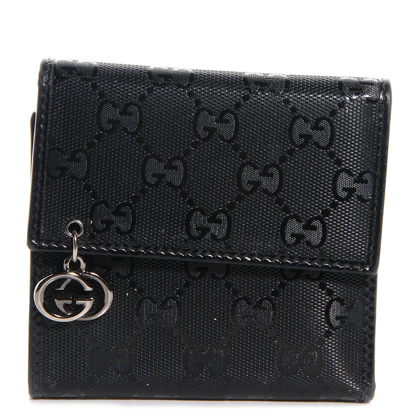 Imprime Monogram GG Pierce Tri Fold Wallet Black