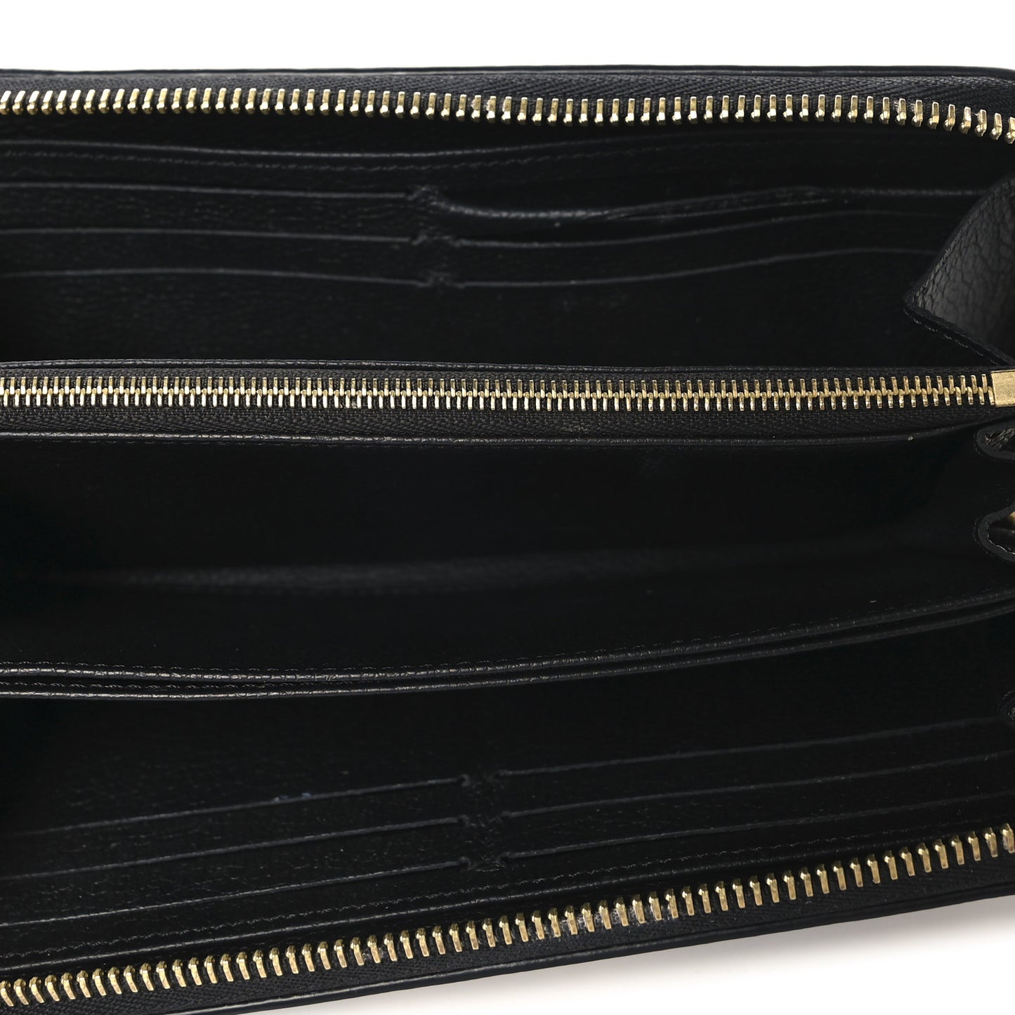 Empreinte Monogram Giant Zippy Wallet Black Beige