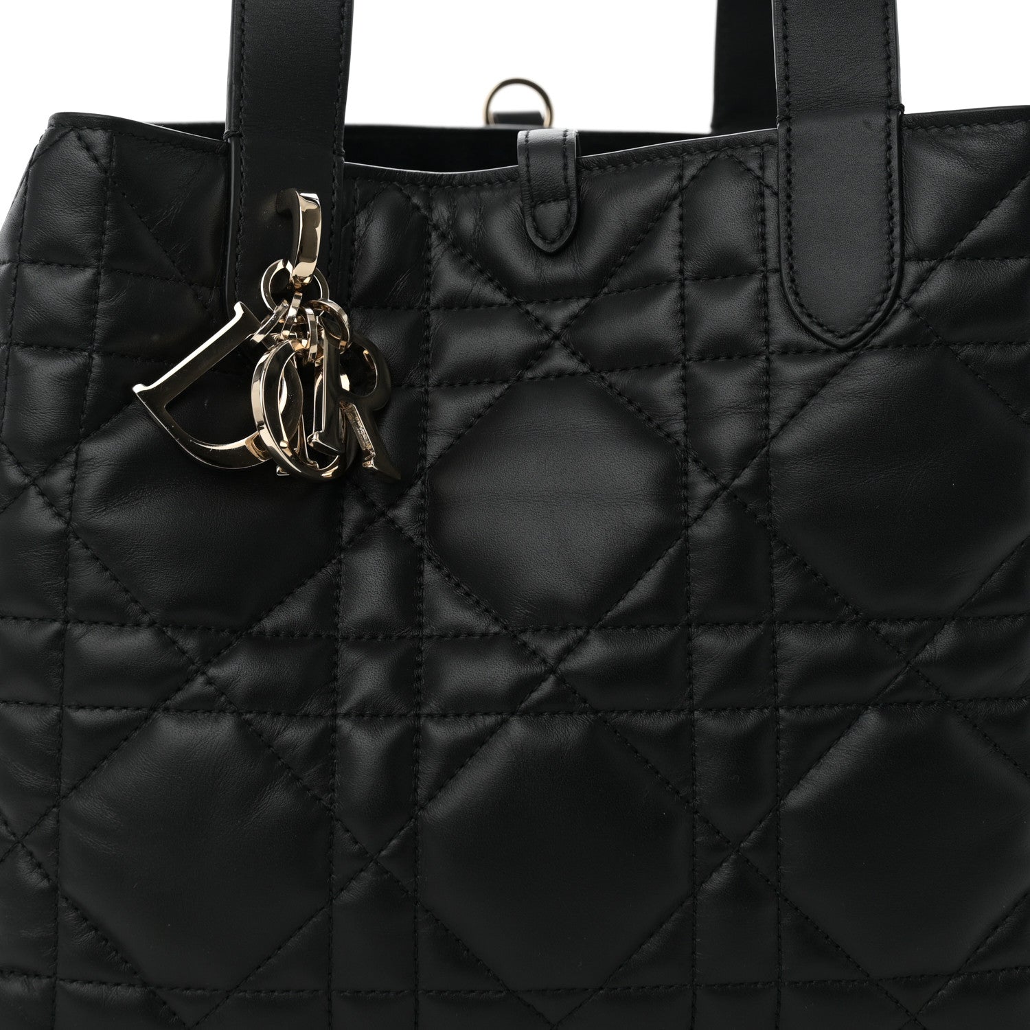 Christian Dior Calfskin Macrocannage Medium Toujours Black 9 of 11
