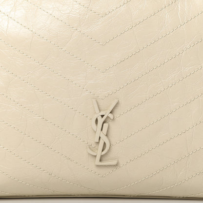 Saint Laurent Crinkled Calfskin Matelasse Monogram Niki Shopper Tote Crema Soft 10 of 10