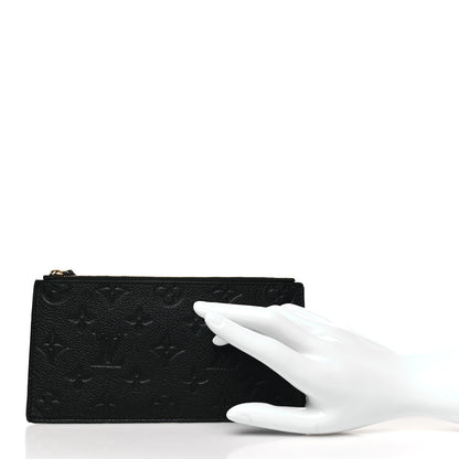 Louis Vuitton Empreinte Felicie Chain Wallet Zippered Insert Black 2 of 11