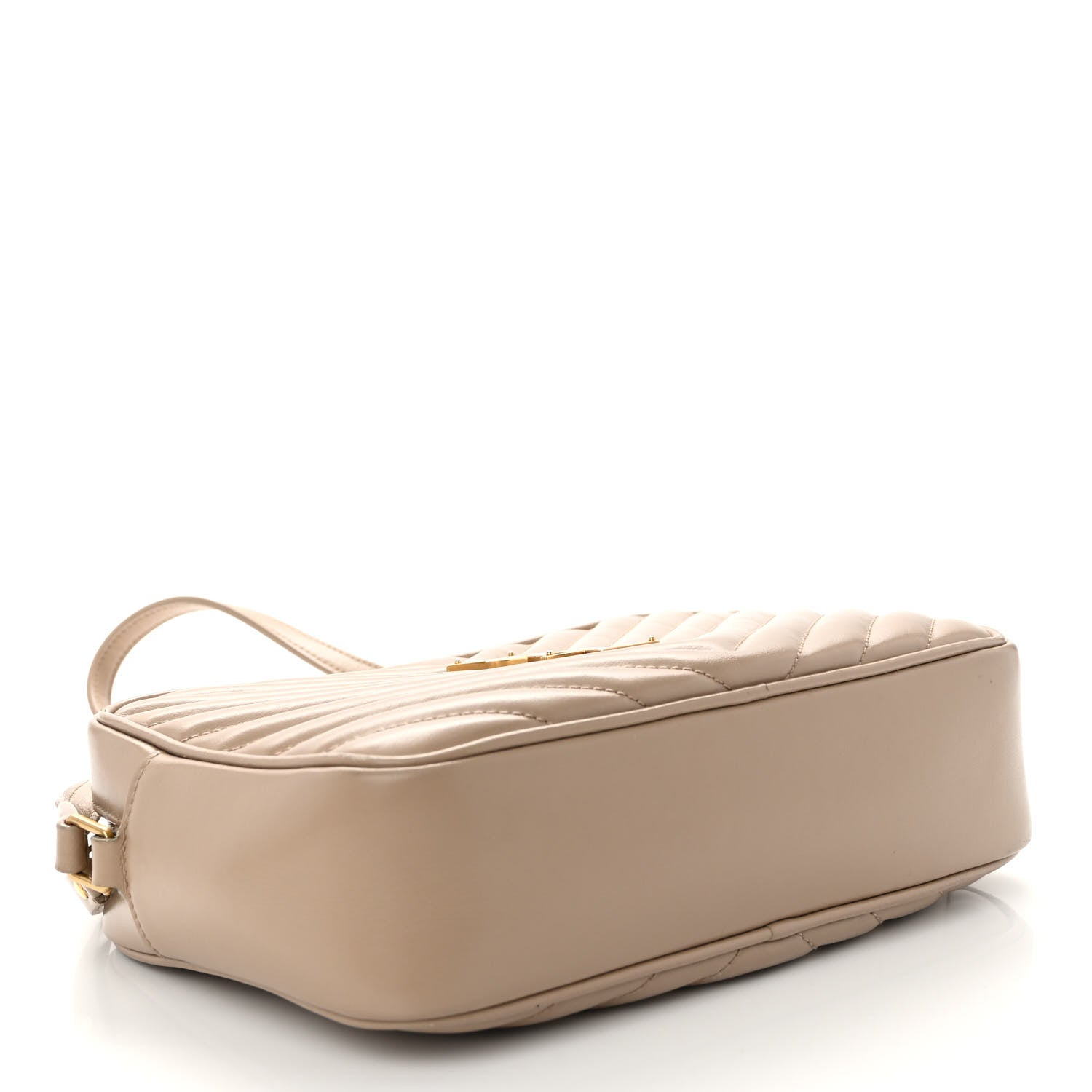 Saint Laurent Calfskin Matelasse Monogram Lou Camera Bag Dark Latte 4 of 10