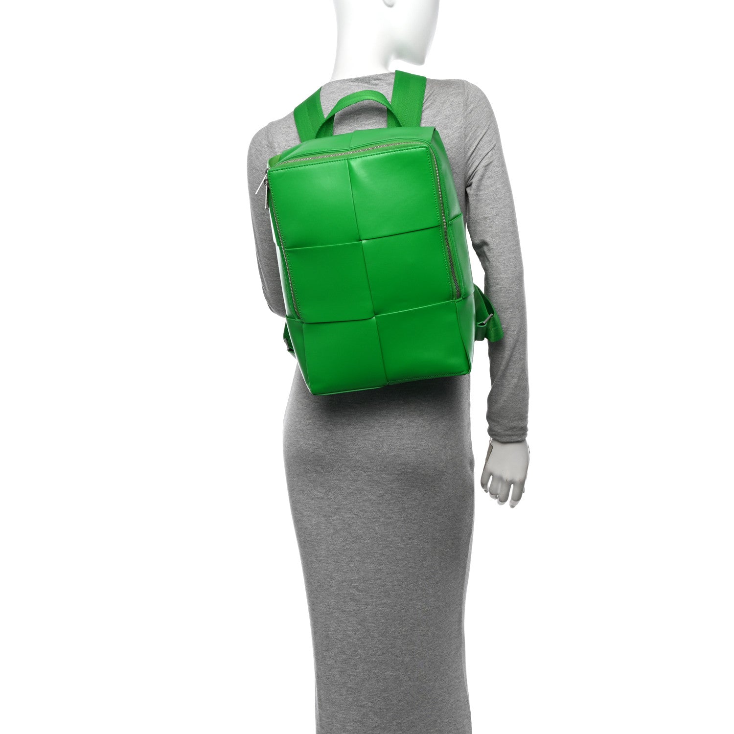 Bottega Veneta Calfskin Maxi Intrecciato Arco Backpack Parakeet 2 of 15