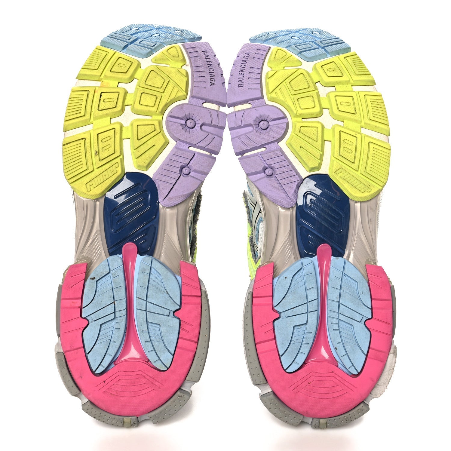 Balenciaga Mesh Rubber Womens Runner Sneakers 39 Multicolor 6 of 11