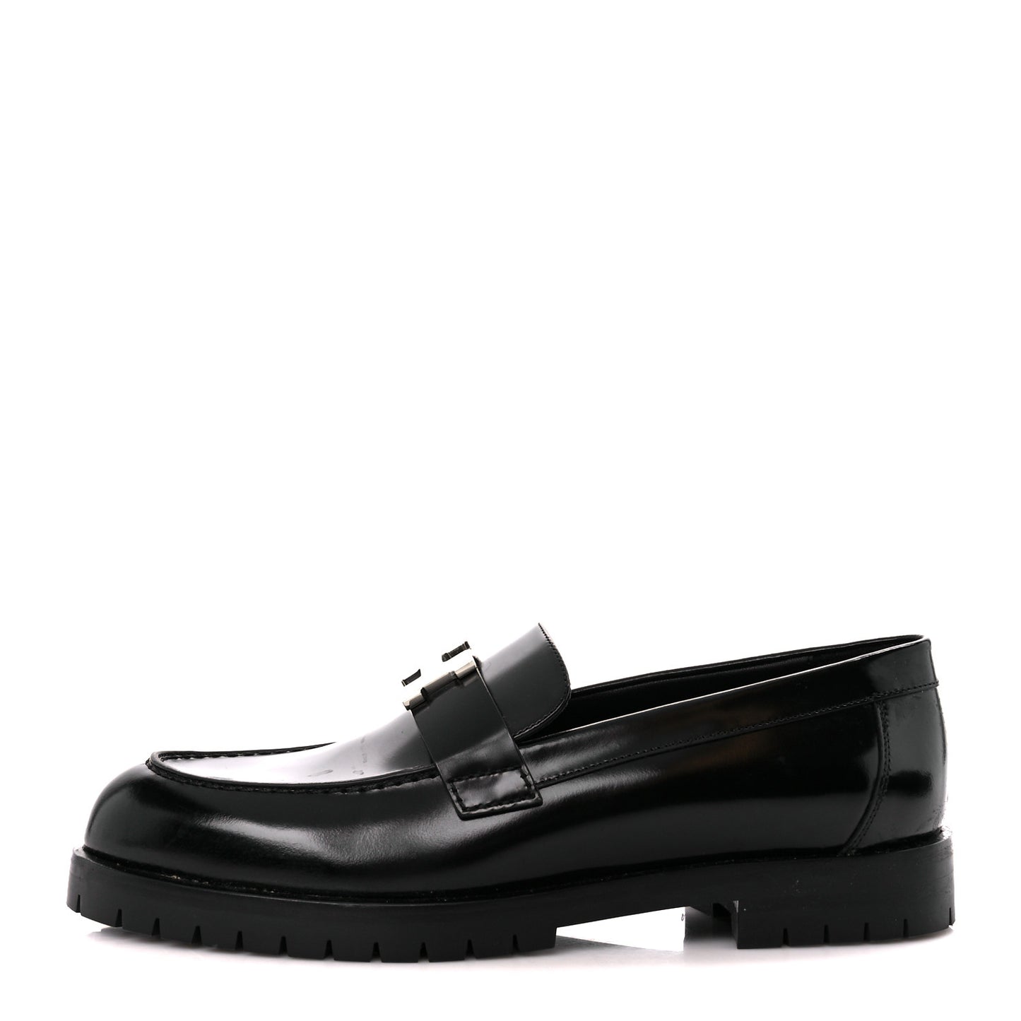 Calfskin Womens Faubourg Loafers 37 Black