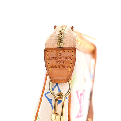 Louis Vuitton Monogram Multicolor Pochette Accessories White 6 of 16