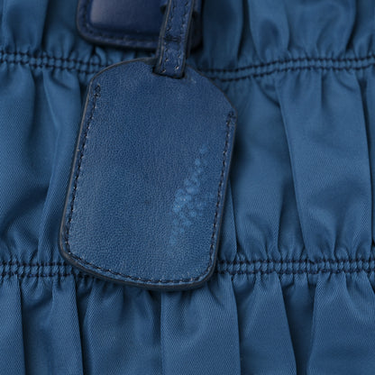 Prada Tessuto Nylon Gaufre Tote Cobalto 11 of 14