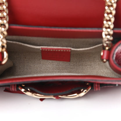 Gucci Soft Microguccissima Mini Emily Chain Shoulder Bag Rosso 5 of 15