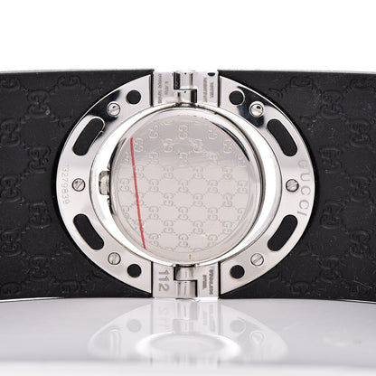 Gucci Stainless Steel Rubber 33mm Twirl Quartz Watch Black 5 of 6
