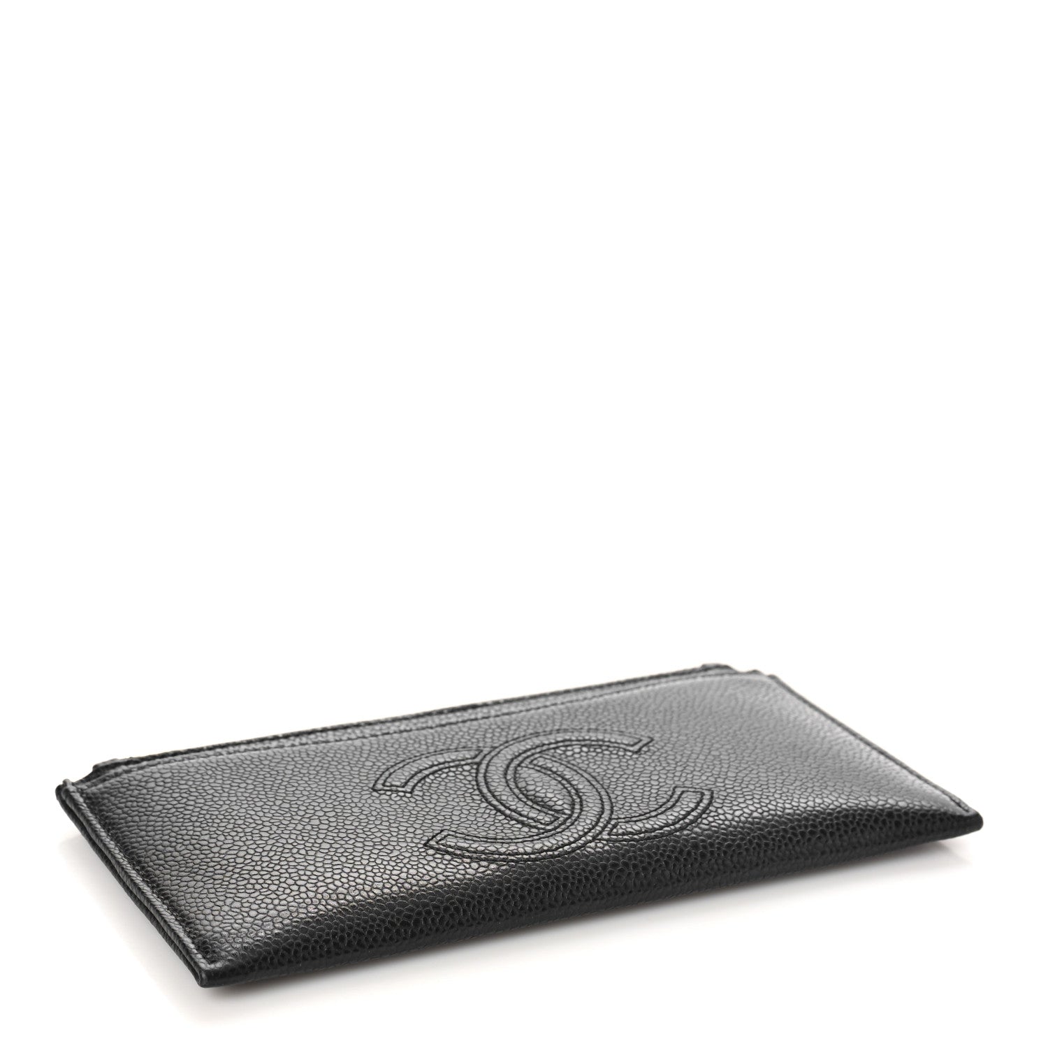 Chanel Caviar CC Classic Zip Pouch Black 4 of 9