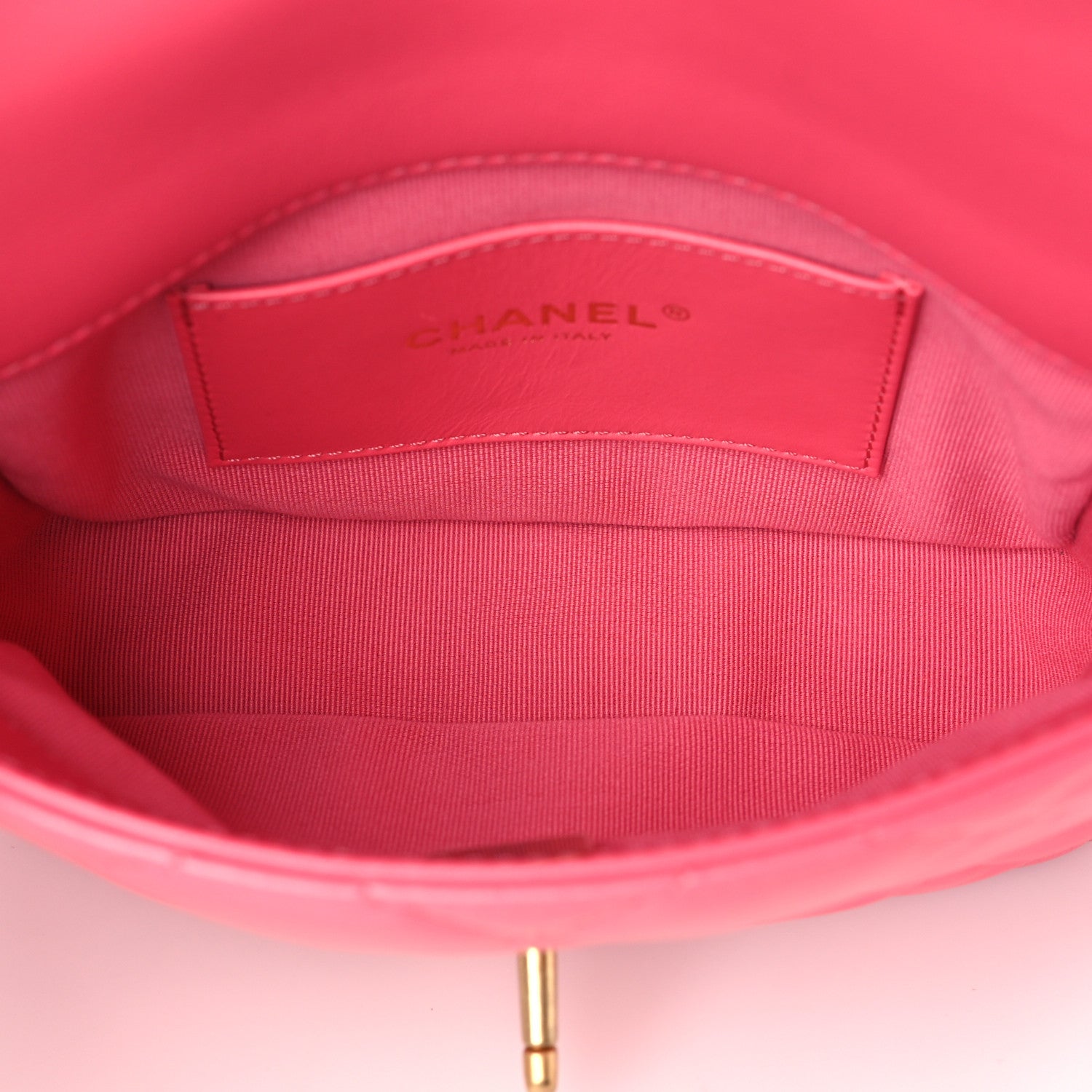 Chanel Lambskin Plexiglass Quilted Coco Love Mini Flap Pink 5 of 9