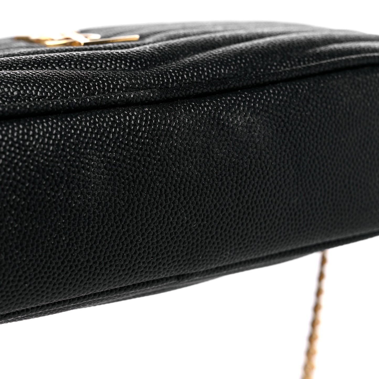 Grain De Poudre Matelasse Monogram Mini Lou Camera Bag Black