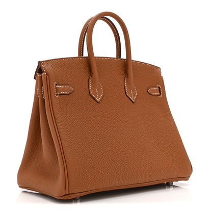 Hermes Togo Birkin 25 Gold 3 of 11