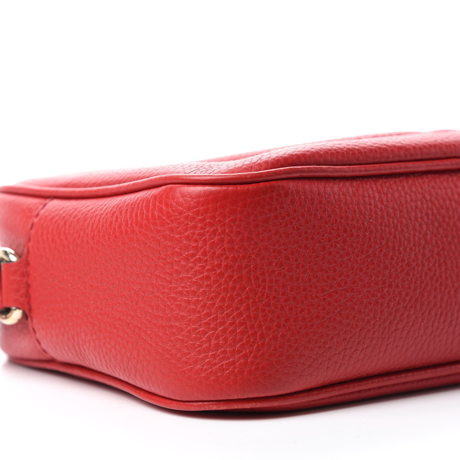 Gucci Pebbled Calfskin Small Soho Disco Bag Tabasco Red 6 of 11