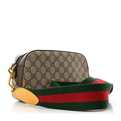 Gucci GG Supreme Monogram Web Neo Vintage Shoulder Bag Beige New Acero Crop 3 of 10