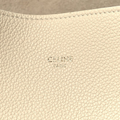 Celine Soft Grained Calfskin Small Belt Cabas Phantom Vanilla 6 of 13