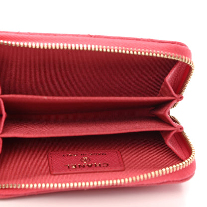 Chanel Caviar Quilted Zip Coin Purse Pink 5 of 8