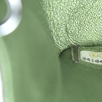 Chanel Iridescent Lambskin Quilted Mini Rectangular Flap Green 8 of 9