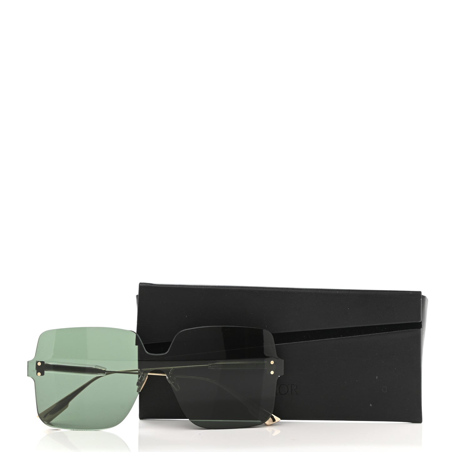 Acetate Color Quake 1 Sunglasses Green Gold