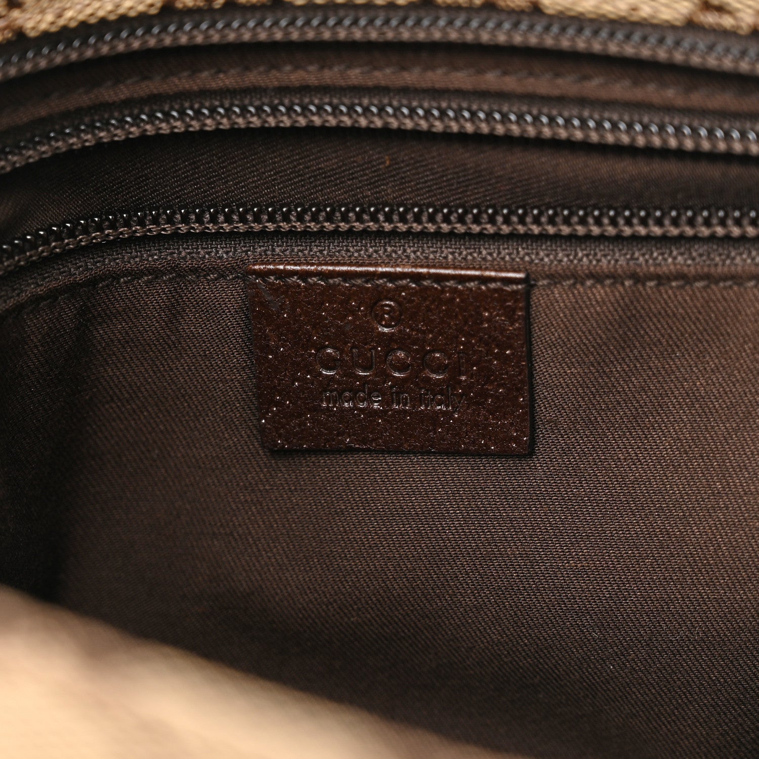 Gucci Monogram Web Small Flat Messenger Crossbody Dark Brown 6 of 10