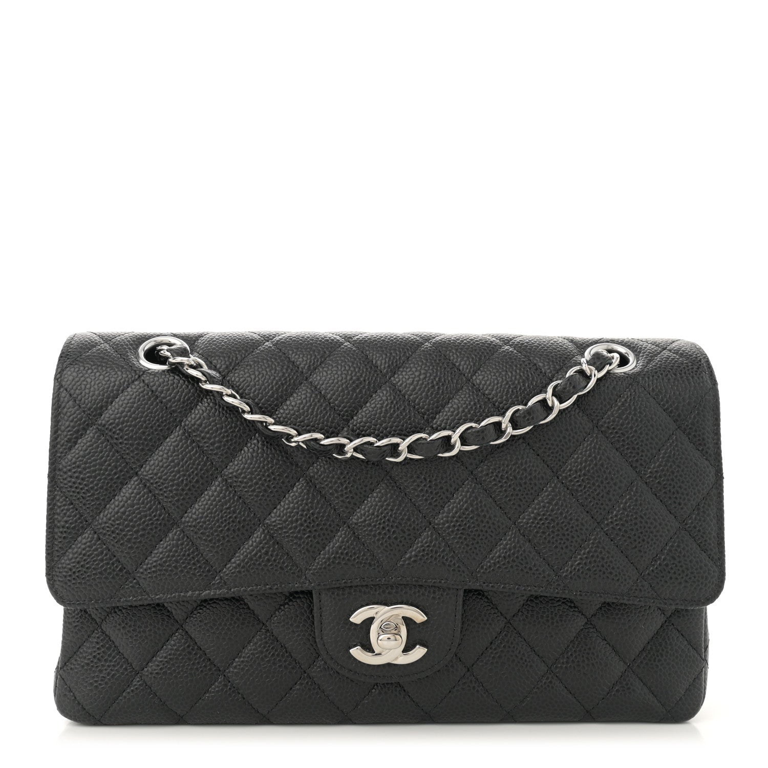 Chanel Caviar Quilted Medium Double Flap Black 1 of 11
