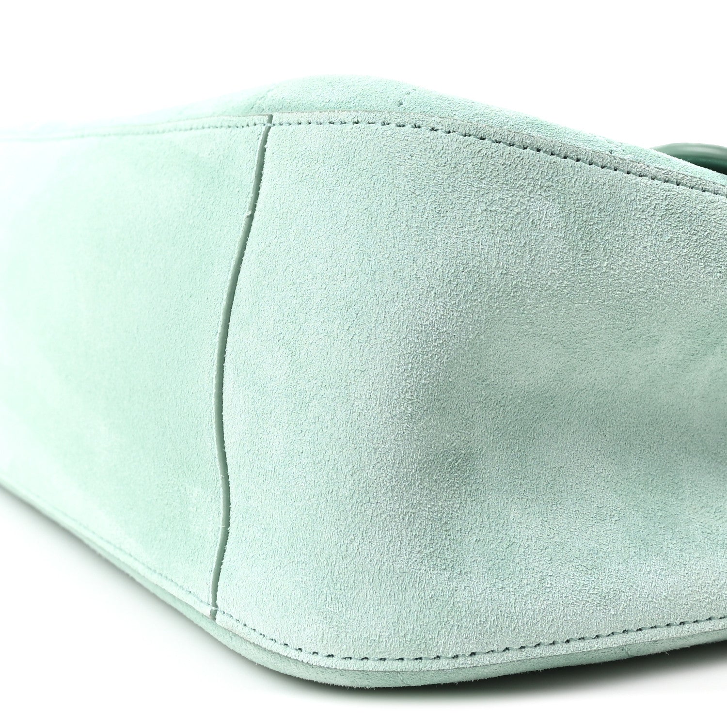 Chanel Suede Calfskin Small Souplissimo Maxi Flap Green 10 of 11