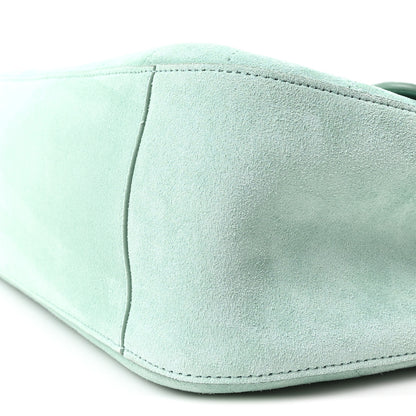 Chanel Suede Calfskin Small Souplissimo Maxi Flap Green 10 of 11