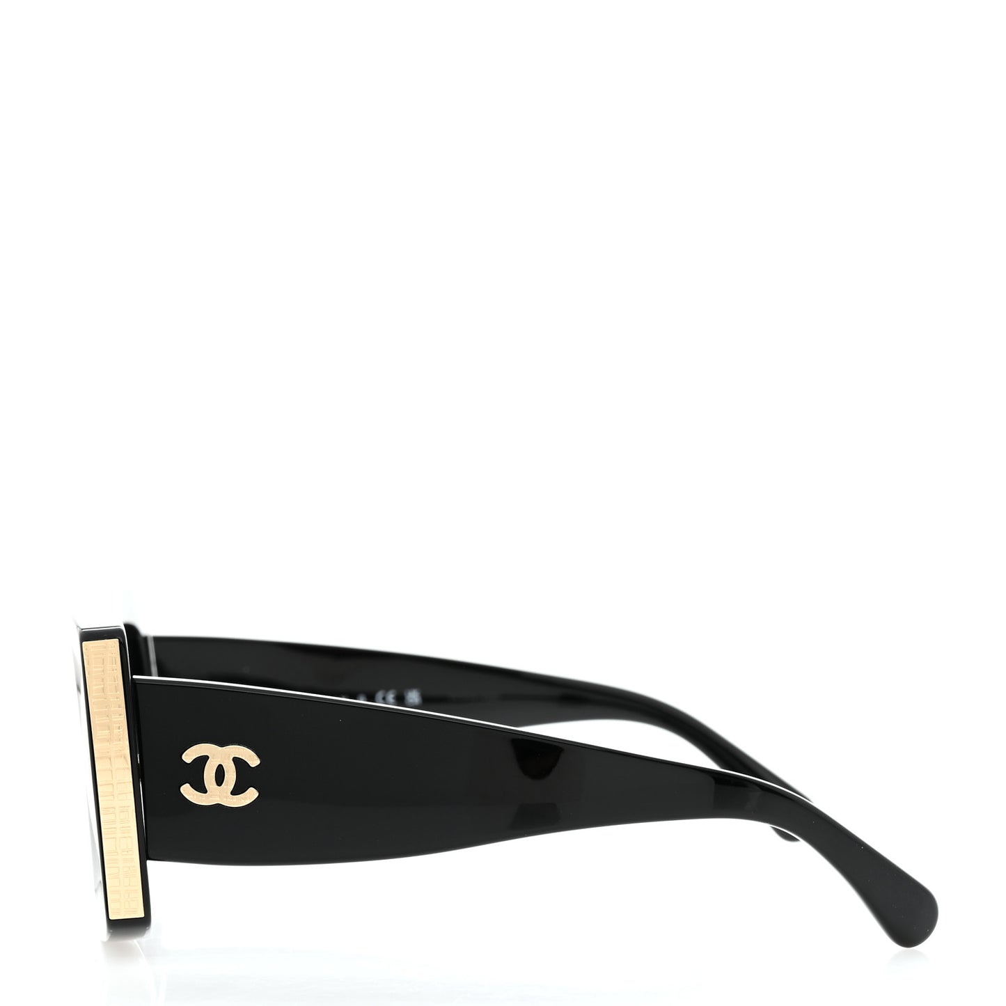 Acetate Rectangle Sunglasses 5435 Black