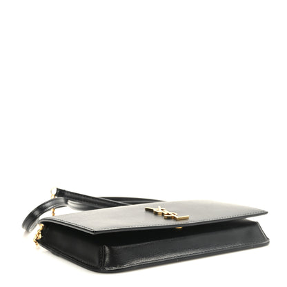 Saint Laurent Smooth Calfskin Monogram Phone Holder Crossbody Black 3 of 8