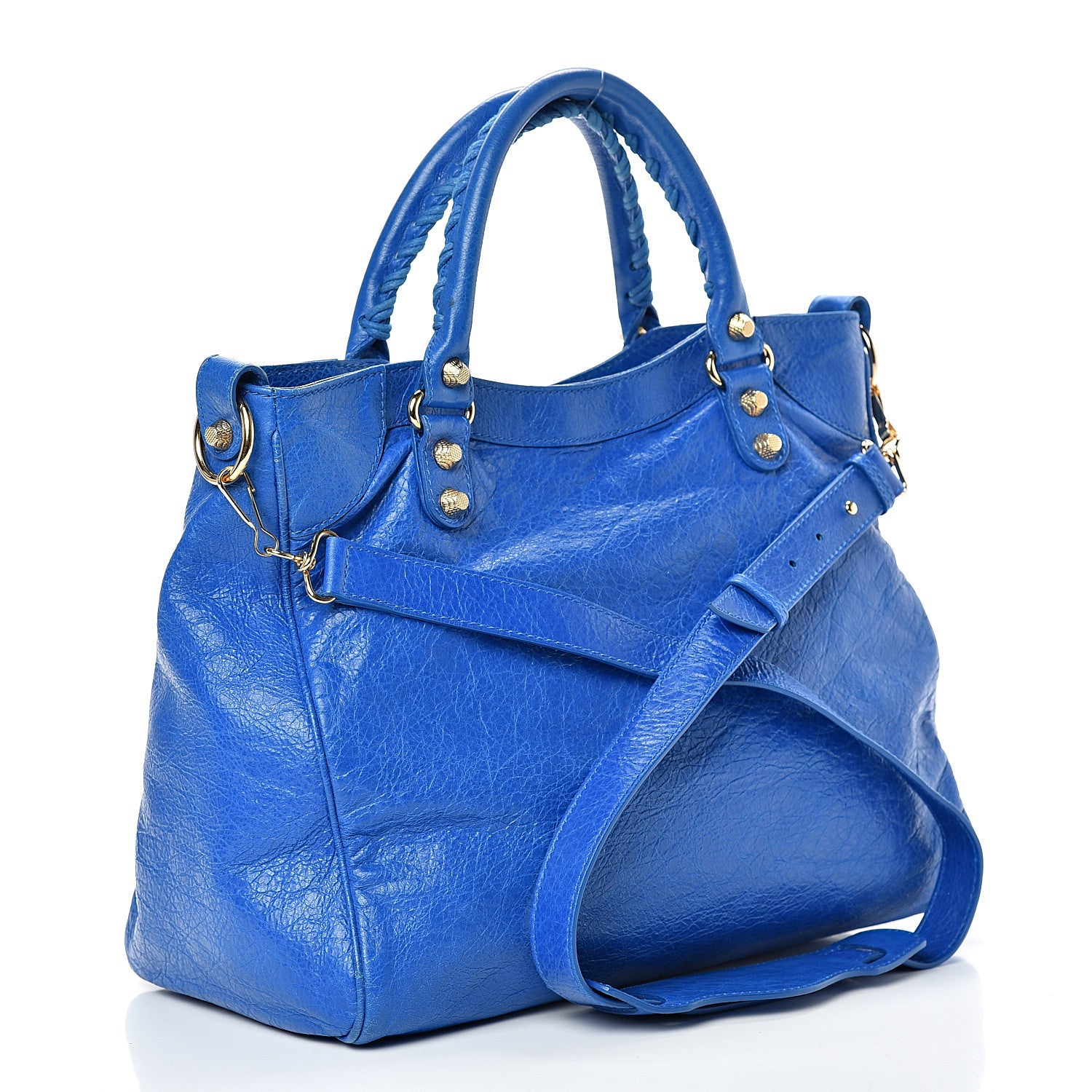 Balenciaga Agneau Giant 12 Gold Hardware Velo Bleu Lazuli 2 of 14