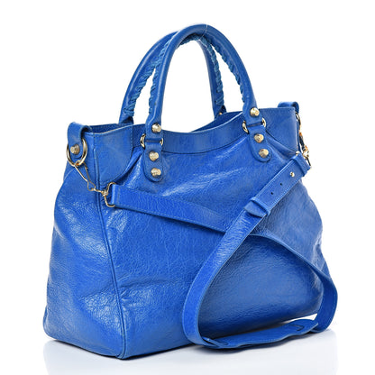 Balenciaga Agneau Giant 12 Gold Hardware Velo Bleu Lazuli 2 of 14