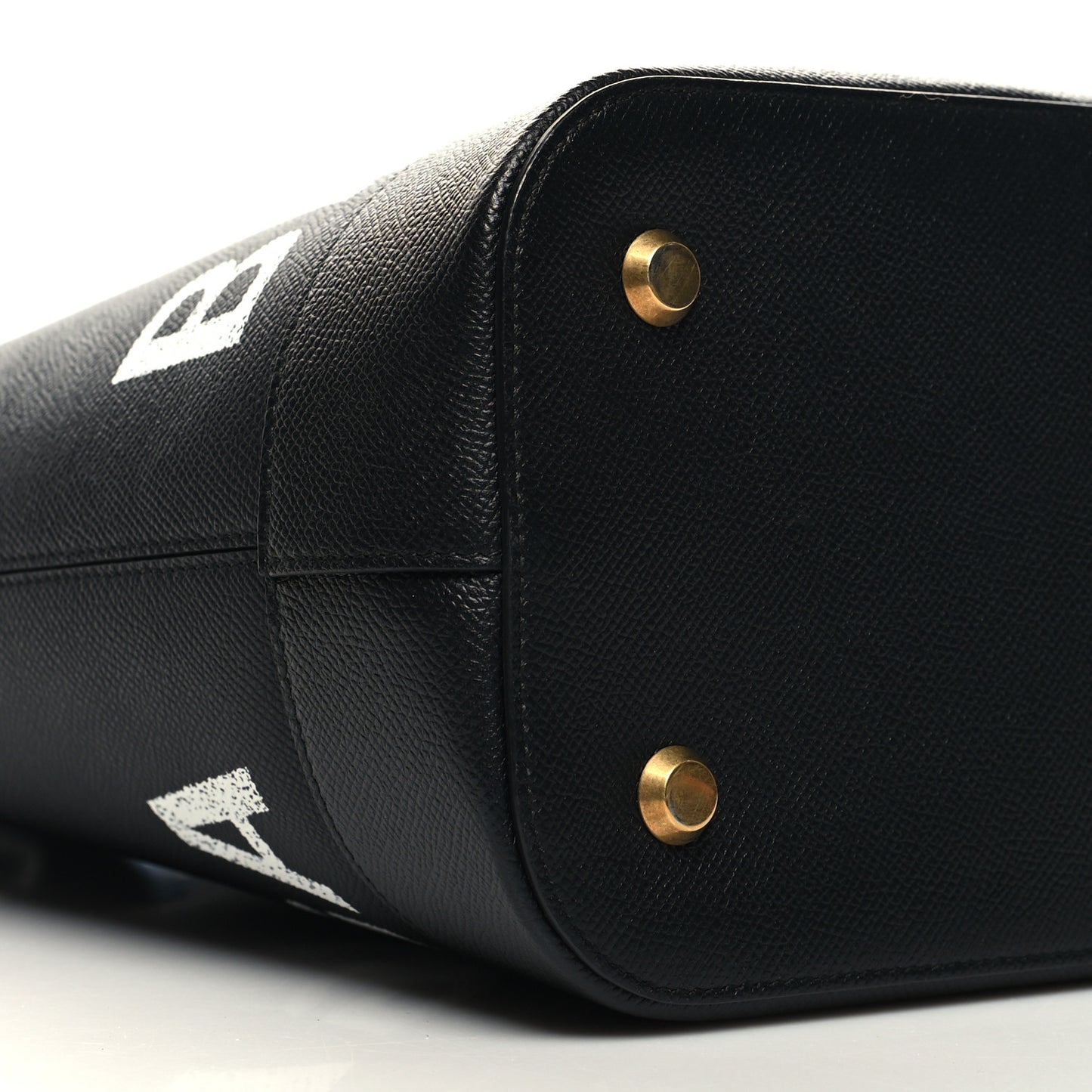 Grained Calfskin Ville Aj Tote Black