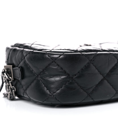 Chanel Aged Calfskin Quilted Mini Reissue Camera Case Black 8 of 12