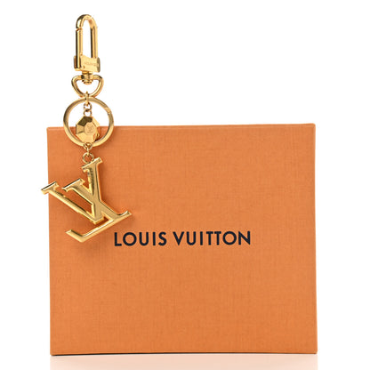 Louis Vuitton LV Facettes Bag Charm Key Holder Gold 6 of 6