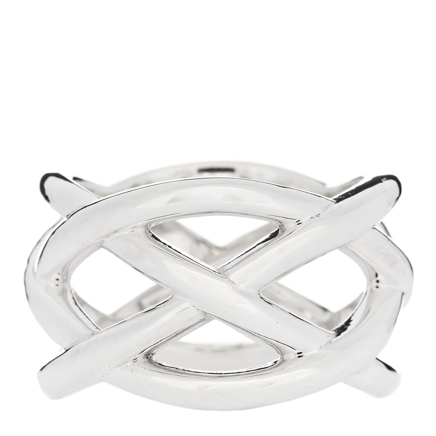 Tiffany Sterling Silver Celtic Knot Ring 50 5.5 1 of 5