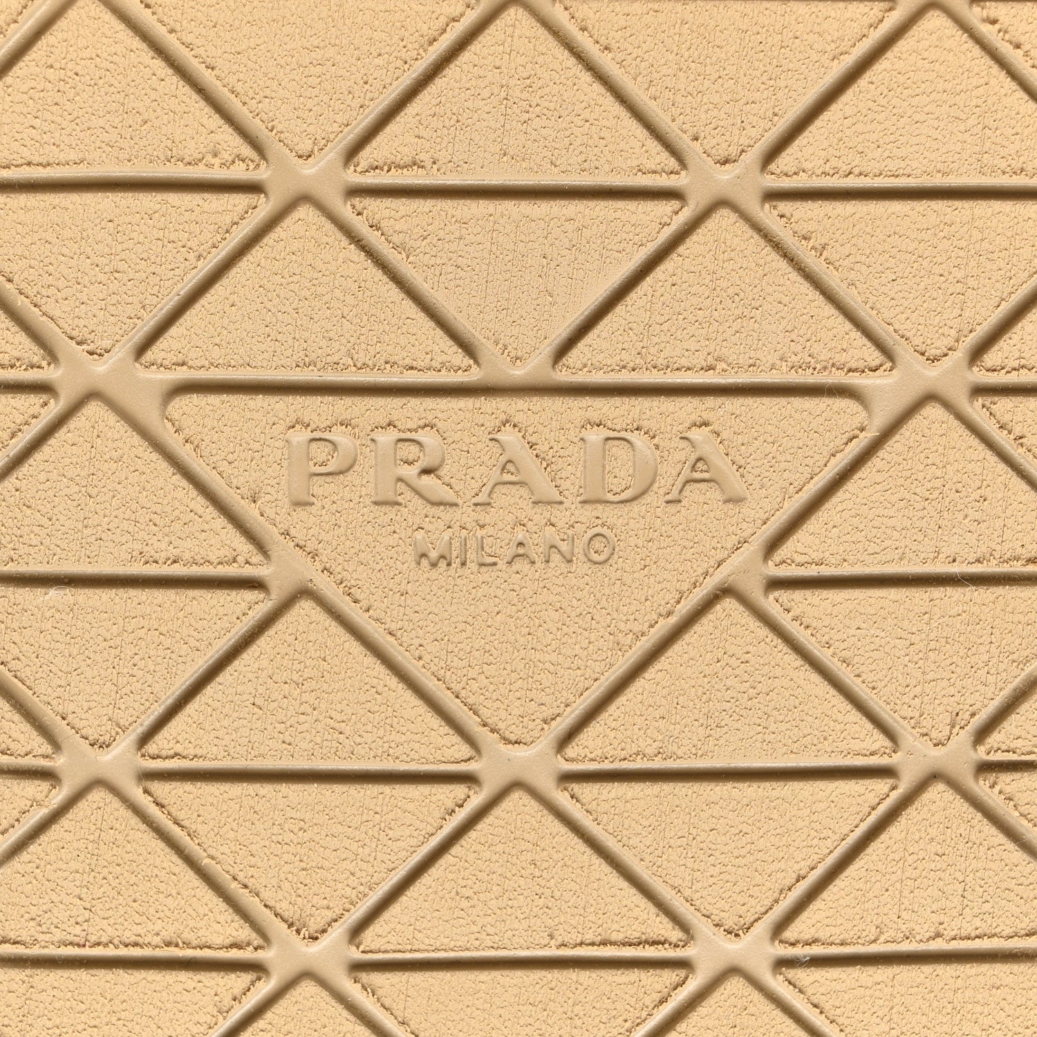 Prada Raffia Metal Triangle Logo Woven Flatform 35mm Slide Sandals 38 Naturale 6 of 8