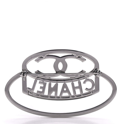Chanel Ruthenium Strass Crystal Hat Brooch Pale Yellow 3 of 5