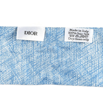 Christian Dior Silk ABCDior K Mitzah Scarf Blue 3 of 3