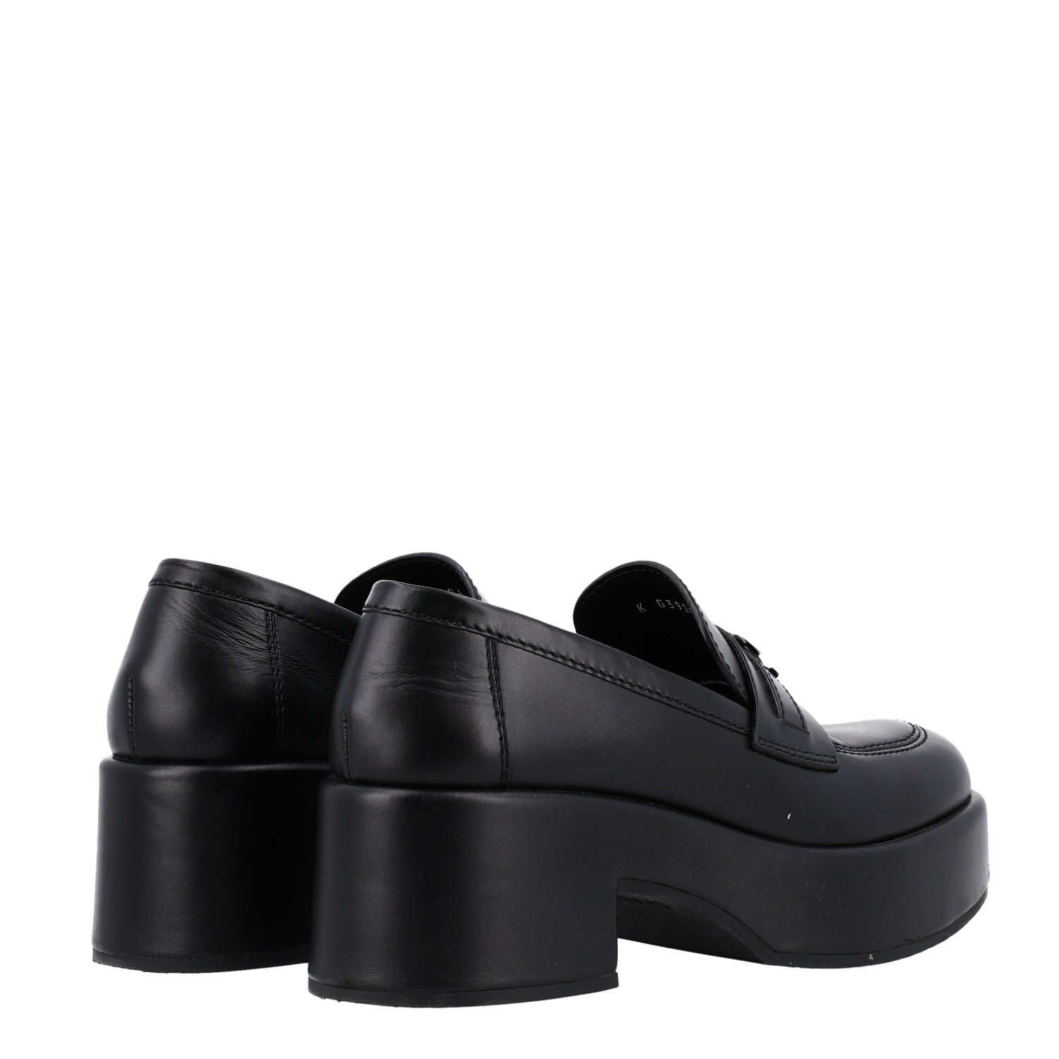 Chanel Calfskin CC Platform Loafers 36.5 Black 5 of 10